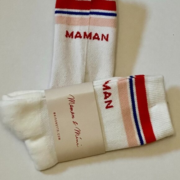 Maisonette MAMAN and MINI *MAMAN* SOCKS Women's NWT - Picture 1 of 2